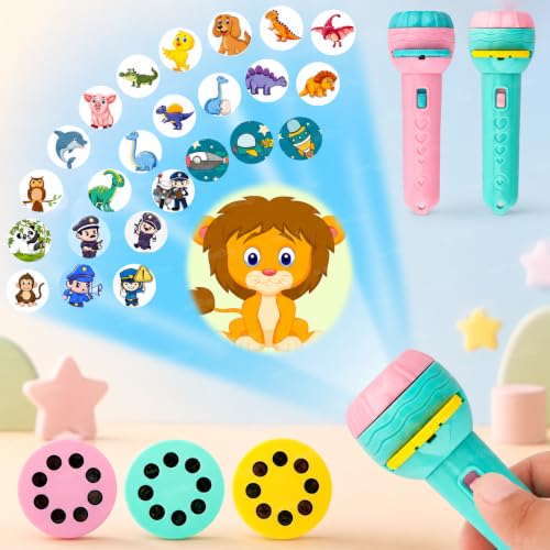 Image of Zest 4 Toyz 2 in 1 Carrot Shape Projector and Flashlight Toy for Kids with 3 Slides 24 Projections Educational Slide Torch for Learning and Bedtime Fun Play for Age 3 Years + (Random Color)