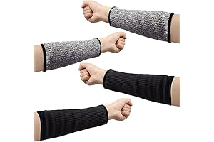 BLMHTWO 2 Pairs Forearm Sleeve, Cut Resistant Sleeves for Men and Women
