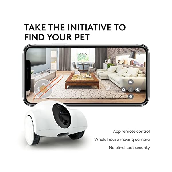 Smart-Pet-Camera-GULIGULI-Movable-Companion-Robot-for-Pets-Dog-Treat-Camera-1080P-Full-HD-WiFi-Pet-Camera-with-Phone-App-Night-Vision-2-Way-Audio-No-Monthly-Fee-24G-WiFi-ONLY WiFi Pet Camera with Phone App