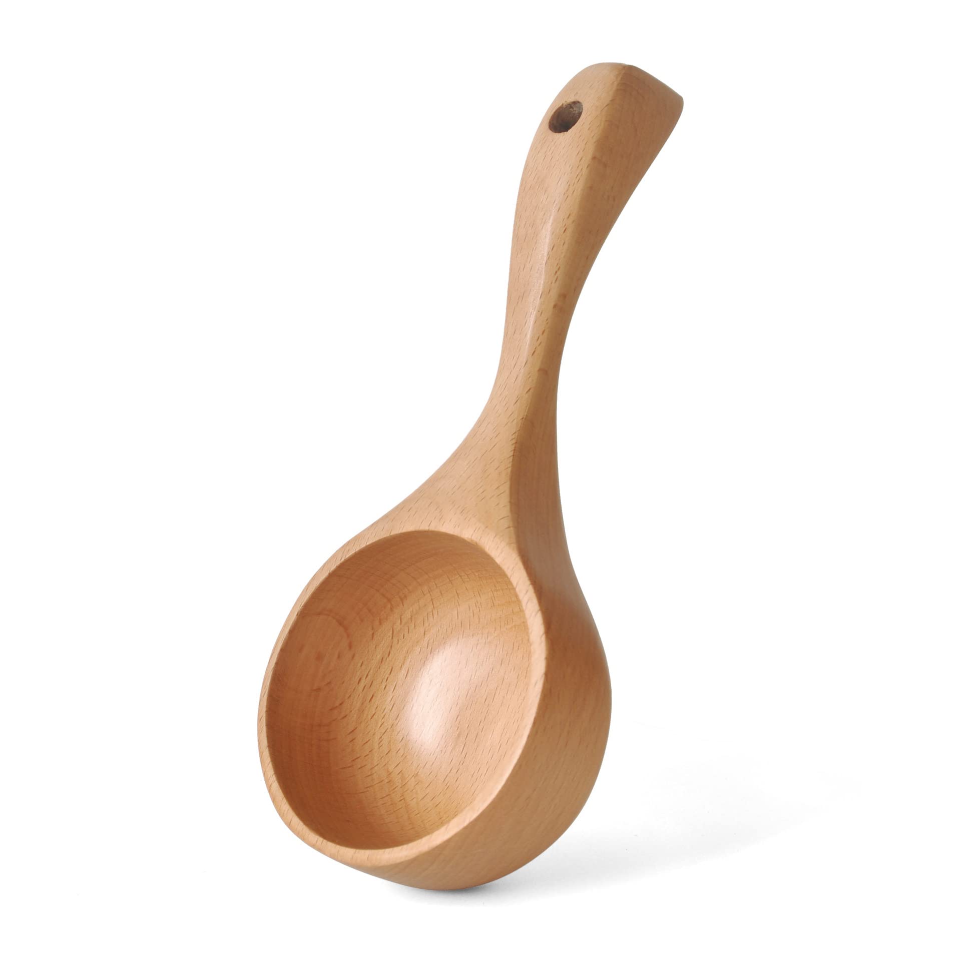 Mestolo In Legno Massello Per Riso, Farina, Sale Da Bagno – 22 Cm, Multiuso