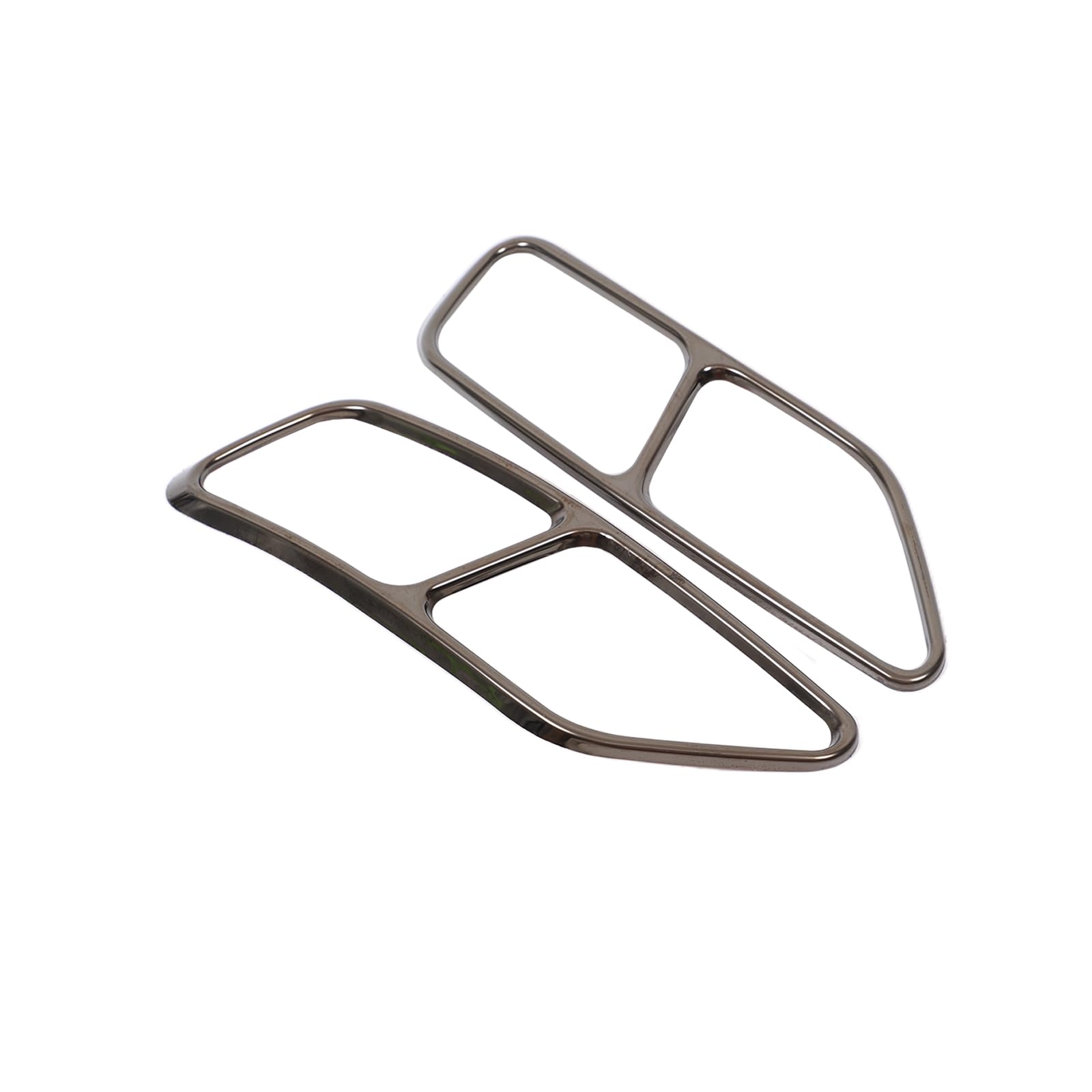 Cubierta de tubo de escape quad para Audi A5 y A4, realce negro claro 8