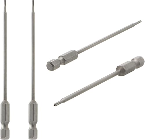 Vista 23 de Aopin T40 con agujero, destornillador de cabeza Torx a prueba de manipulaciones, mango hexagonal de 1/4 de pulgada, acero S2 magnético, 3.94
