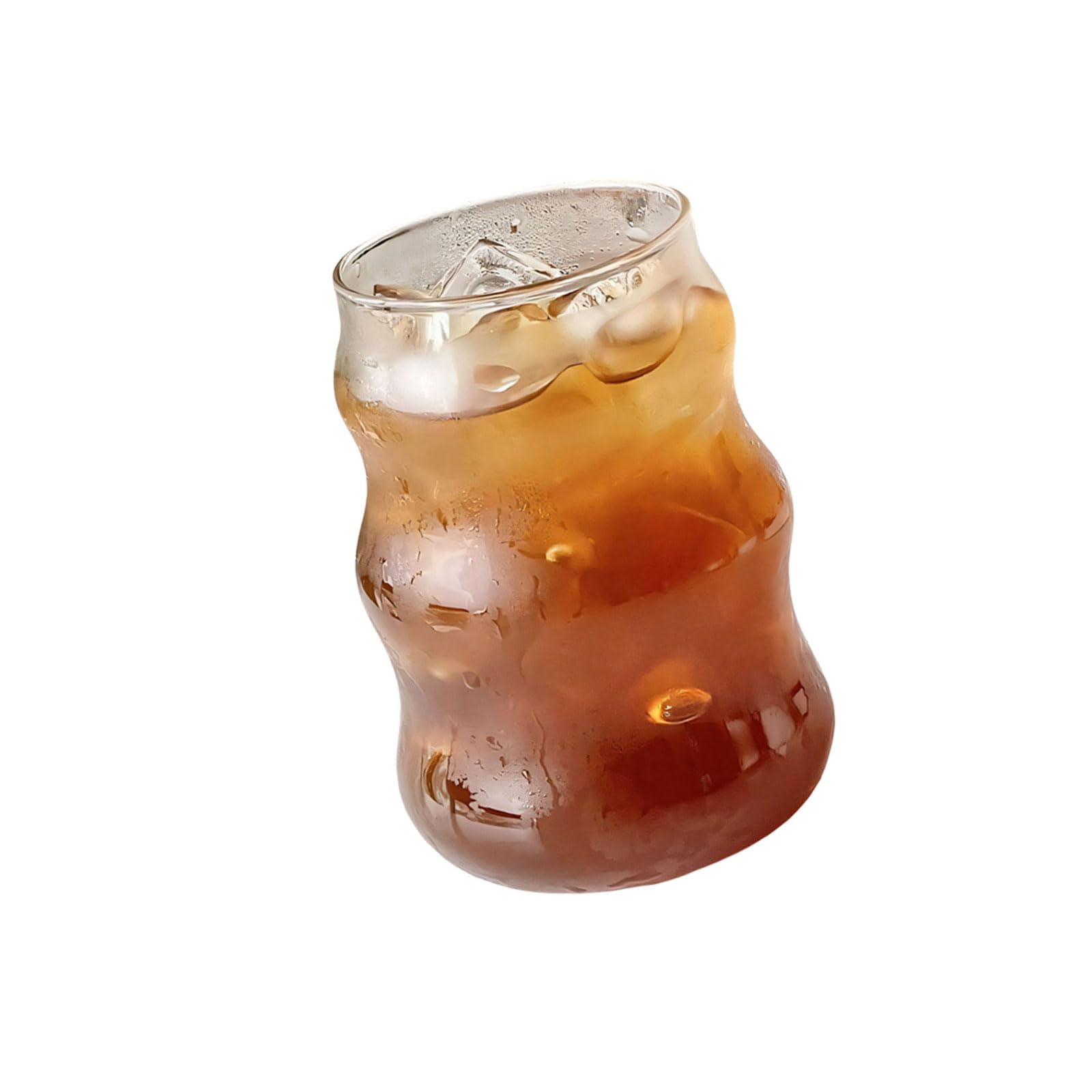 LUCKGONI High Borosilicate Glass Coffee Cup With Large Capacity For Iced Coffee Hot And Cold Drinks Beverage Sodas Milk