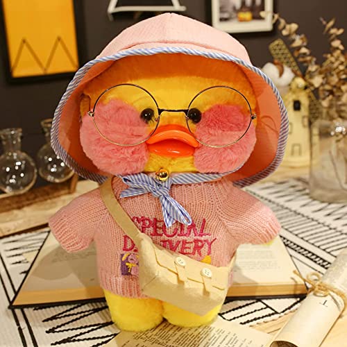 アヒル ぬいぐるみ カワイイ 人形 ソフト おもちゃ 誕生日プレゼント ファンアヒルぬいぐるみ 人形 韓国 小さい かわいい 黄色 アヒル人形 子供 女の子 25cm