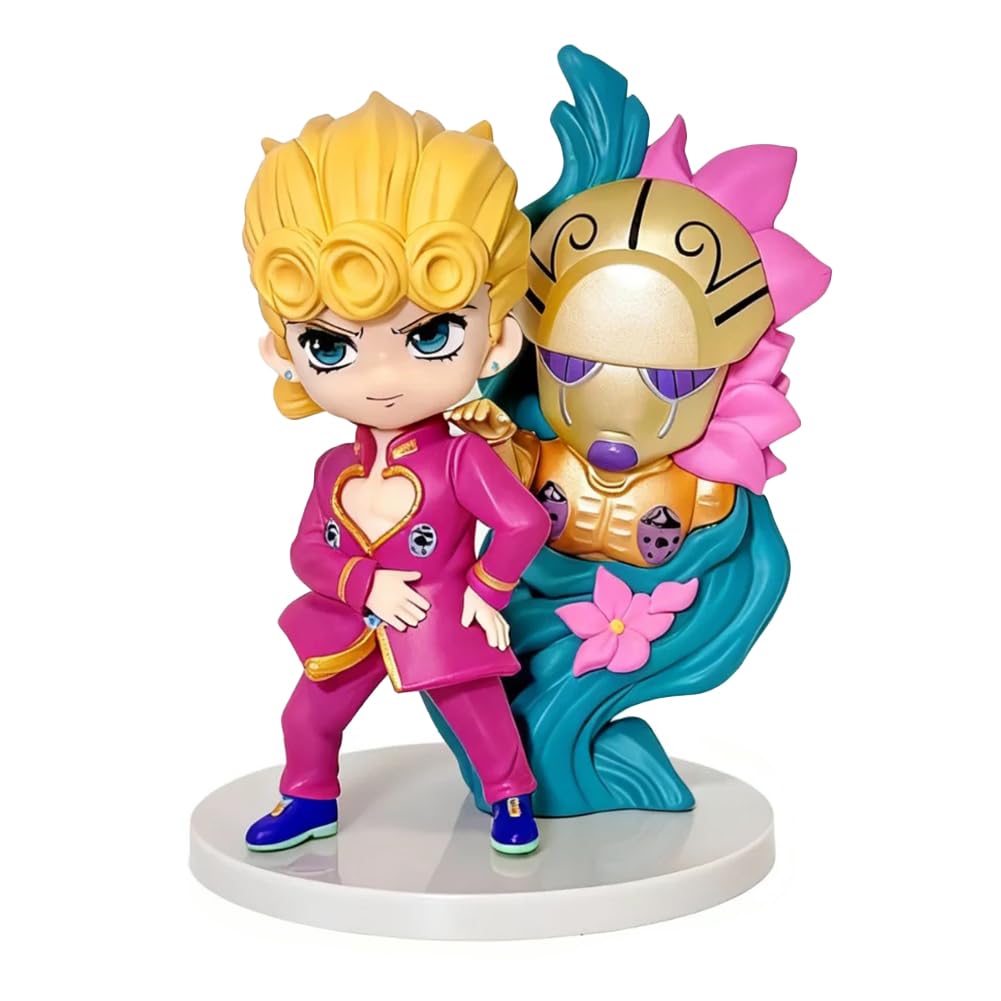 Zhongkaihua JJBA Giorno Giovanna Figure 9CM Giorno Giovanna Action Figure PVC Model Statue Collectible Car Desk Christmas Decoration Ornament For Fans