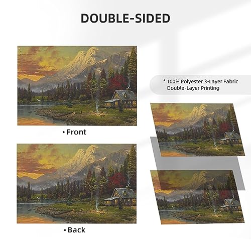 Drapeau amusant pour l'extérieur avec impression double face premium - 3
