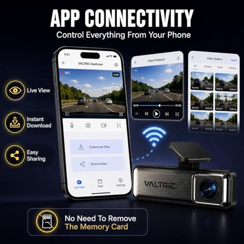 Image of Dashcam for Cars | 2K Quad HD Car Dash Camera with Built-in WiFi & App | 170 Wide Angle Lens |Supports Up to 512GB microSD | India's first to include an OBD cable for 24 /7 parking monitoring.