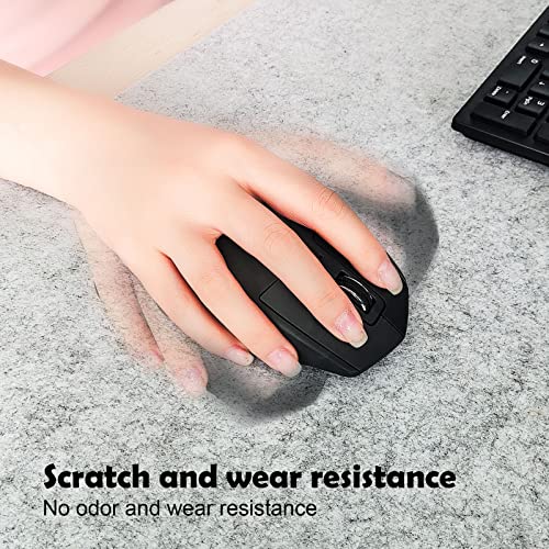 Image of DAWNTREES Extra Large Felt Desk Mat,55''x23.6'' Non-Slip Desktop Protector