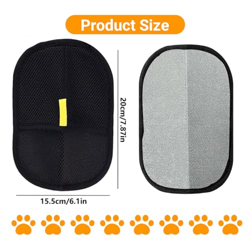 Lot de 2 Gants d'épilation des Poils d'animaux de Compagnie, pour enlever Les Poils d'animaux de Compagnie, pour enlever Les Poils d'animaux des vêtements, des Meubles et des sièges de – Image 3