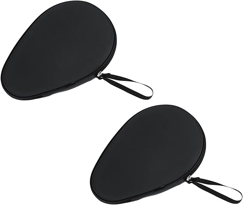 PATIKIL Funda para raqueta de tenis de mesa funda de ping-pong bolsa de contenedor de cubierta dura forma de calabaza para accesorios deportivos