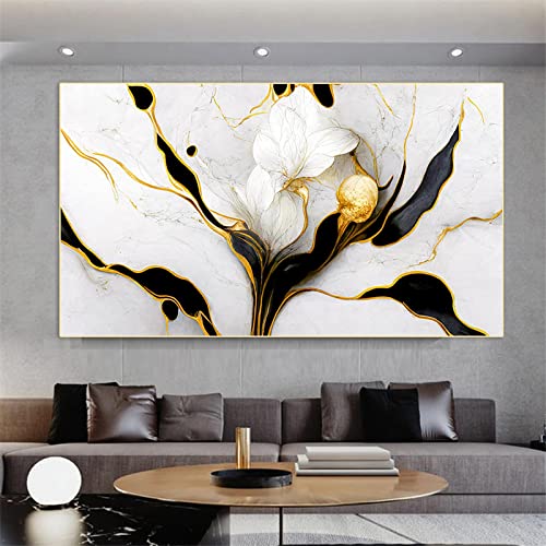 Chambre decor mur art photos fleurs de luxe pour salon chic