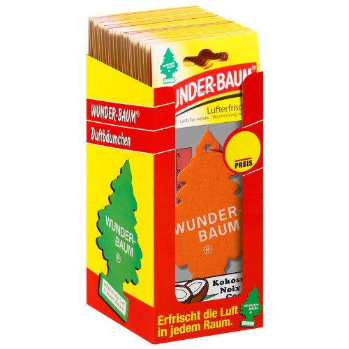 Wunderbaum 134204/24 Coconut Air Freshener Case of 24