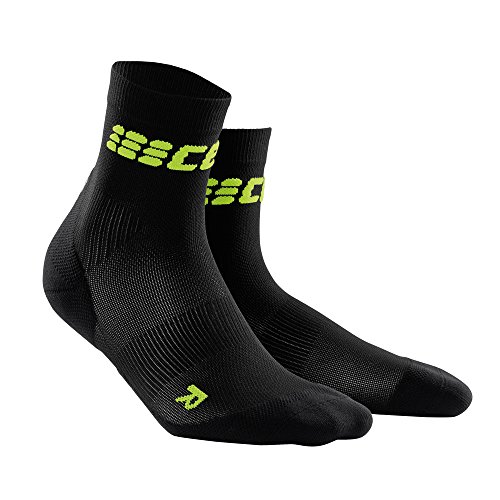 CEP Dynamic+ Women's Cycle Ultralight Short Socks (Black/Green) Size: IV