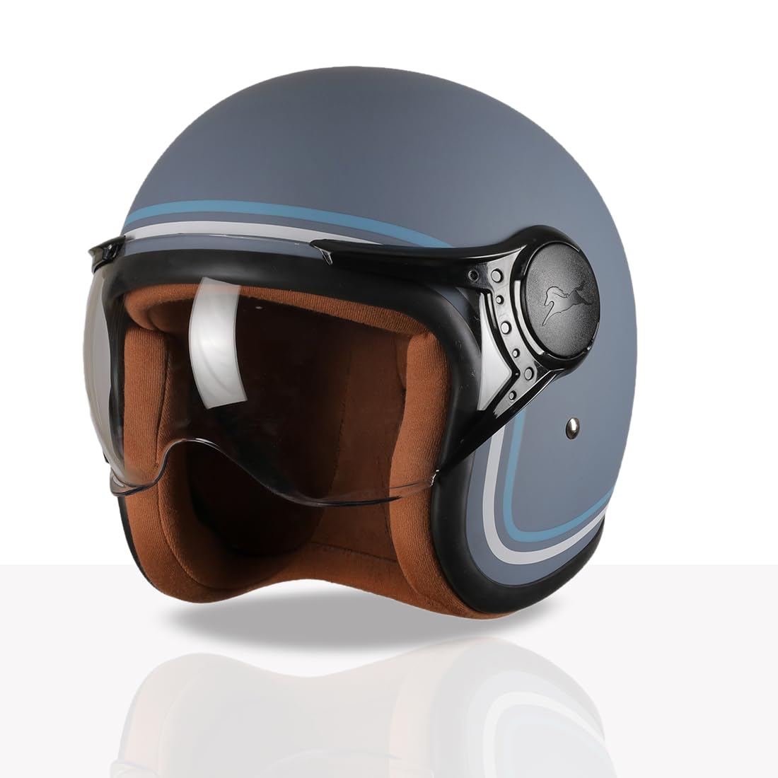 TVS MissFit Women's Open Face Helmet | Lightweight Shell | Pastel Colors Designed Exclusively for Women | Extreme Comfort Fit for Girls | Clear Visor | DOT & ISI Certified-image-42