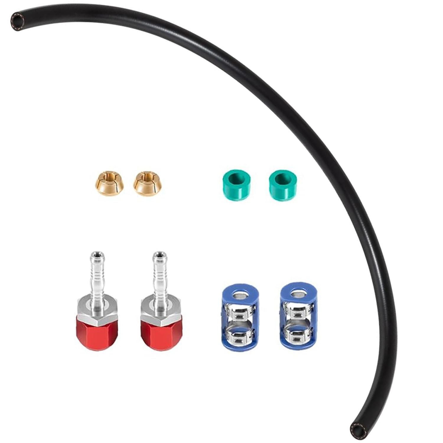 800-671 A/C Leitungs-Spleiß-Set mit Schlauch Nr. 6 für 0,9 cm Schlauch zu harten Leitungen, Reparatur-Set für Klimaanlagen-Reparatur-Spleißverbinder-Set