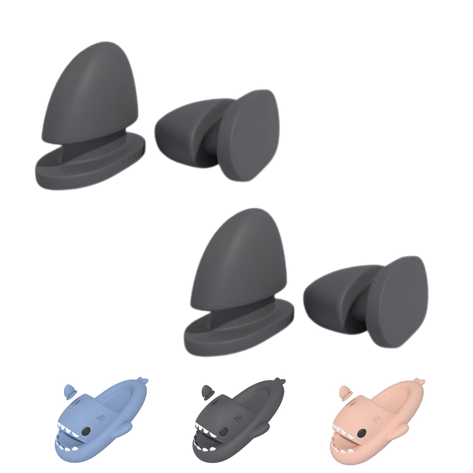 Kapley 2 Pairs Shark Slides Fins, Shark Fin Replacement for Slides, Cloud Shark Slides Accessories Fins