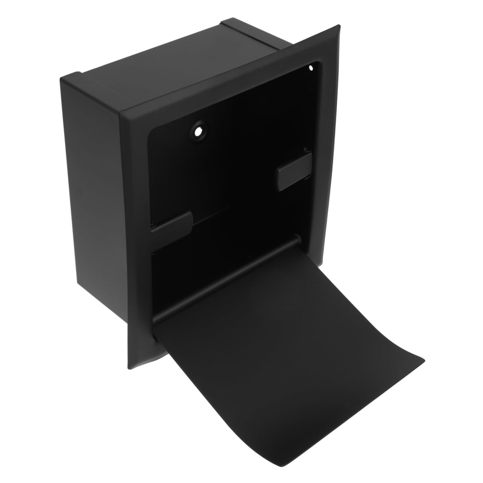 Porte-Rouleau de Papier Intégré Noir en Acier Inoxydable 304
