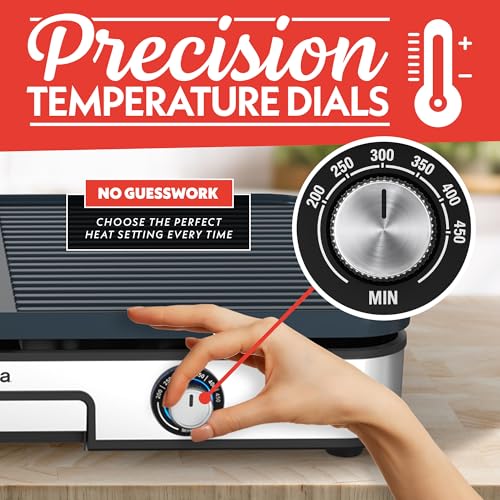 44% Off Gourmia 3-in-1 Indoor Grill & Griddle - Image 5