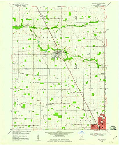 YellowMaps Galveston in topo map, 1:24000 Scale, 7.5 X 7.5