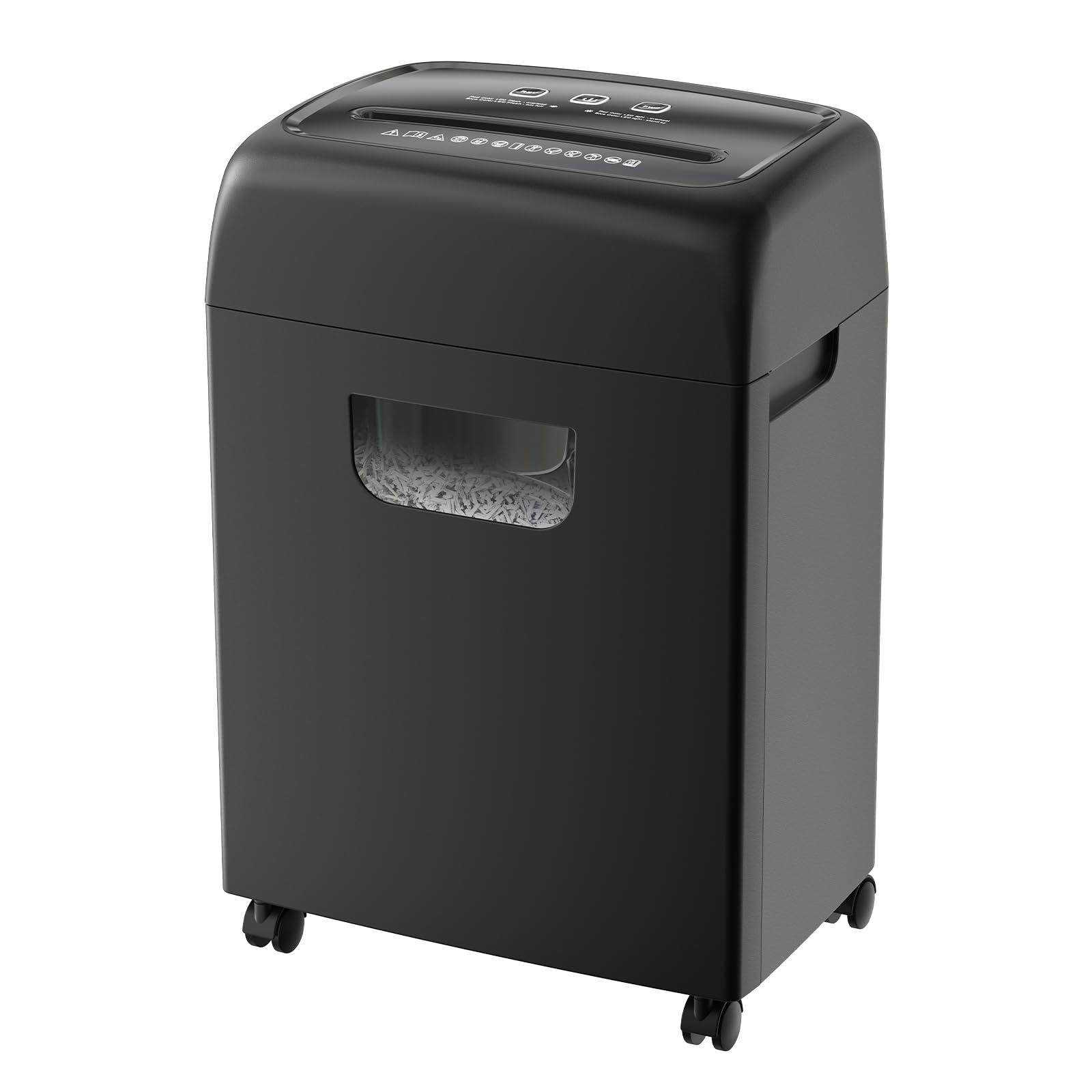 HXUHUWS Heavy Duty Paper Shredder, 18-Sheet High Security P-4 with Pullout Waste Bin, Ultra-Quiet Operation, Black