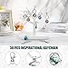 Gueevin 90 Pcs CNA Week Gifts Bulk 2025 Employee Appreciation Gift Motivational Notepads Ballpoint Pens Keychains Set Marble Journal Notebook for Coworker Teacher Nurse