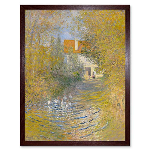 Artery8 Claude Monet The Geese Painting Art Print Framed Poster Wall Decor 12x16 inch Pittura Manifesto Parete