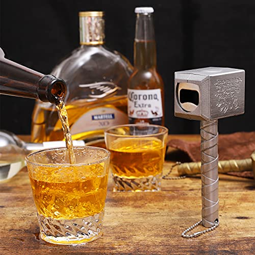 Bottle Opener - Lmaytech Upgraded Beer Opener Beer Bottle Opener With Magnet, Beer Gifts For Men, Husband, Dad, Boyfriend (Silver) #TOP5