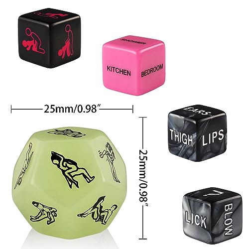 image for PECHOI Sex Dice for Adult Couple Sex Games Sex Toys for Couples Sex Di