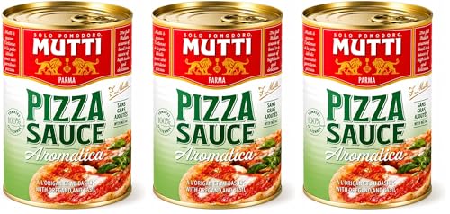 Image of Mutti Pizza Sauce Spicy Can, 400 g (Pack of 3)