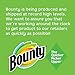 Bounty Quick-Size Paper Towels, White, 12 Family Rolls = 30 Regular Rolls