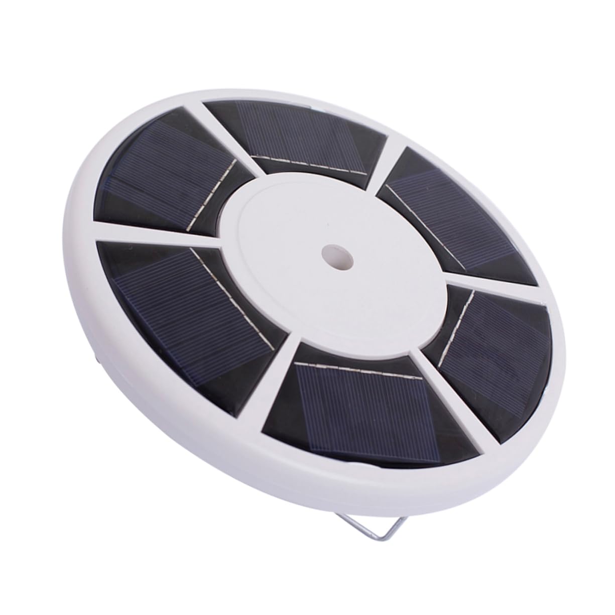 iplusmile 26-led Fahnenmast Downlight Solar Außenbeleuchtung mit Kunststoffgehäuse und Haken Verschleißfest und Einfache Installation für Outdoor Bereich Weißes Design