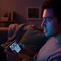 Vista 7 de Consola de videojuegos portátil retro de mano, pantalla IPS de 4.3 pulgadas, sistema Emuelec, 64 GB, más de 20.000 juegos, sistema de juegos clásico