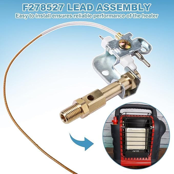 Space Heater Pilot Assembly For Mr.Heater Big Buddy Heater, Part Number MH18B, Replaces For Mr.Heater Big Buddy MH18B MH9B MH9BX 78422,F278527, F273401, 73404