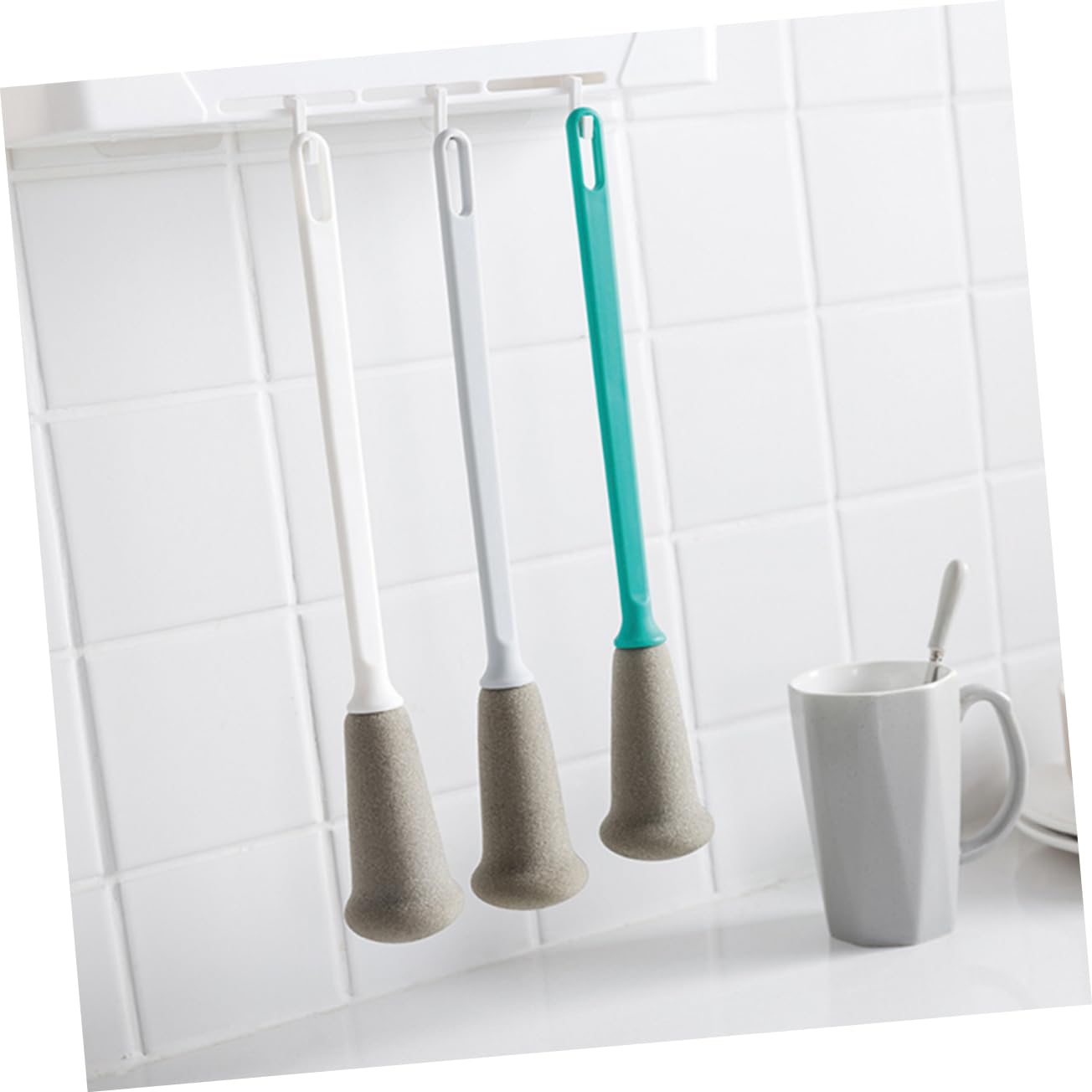 Mobestech 6 Piezas Cepillos Para Limpiar Biberones Cepillo Limpiador De Botellas Cepillo Para Limpiar Biberones Esponja Bebe Cepillo Para Biberones Bebé Utensilios De Cocina