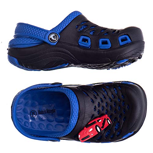 BABUCHE INFANTIL SANDÁLIA MASCULINA CARRO C011/020 - AS165 Cor:Preto/Royal;Tamanho:30
