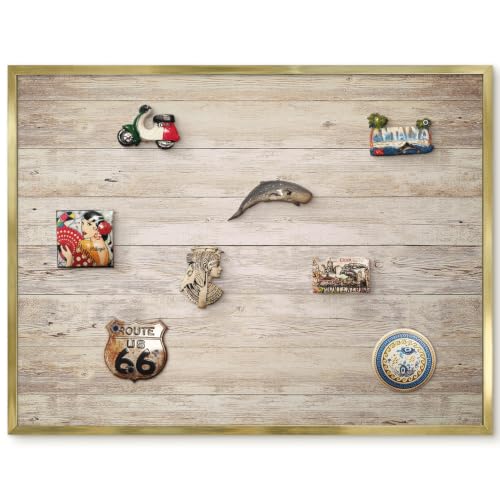 Organizador de pared magnético 80x60 dorado para no olvidar tus notas