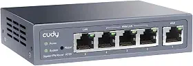 Cudy Novo Roteador Gigabit Multi-Wan Vpn, Até 4 Portas Gigabit Wan, Roteador Smb, Balanceamento de Carga, Proteção Contra Raios, Roteador Pptp L2Tp Wireguard Openvpn Ipsec Vpn