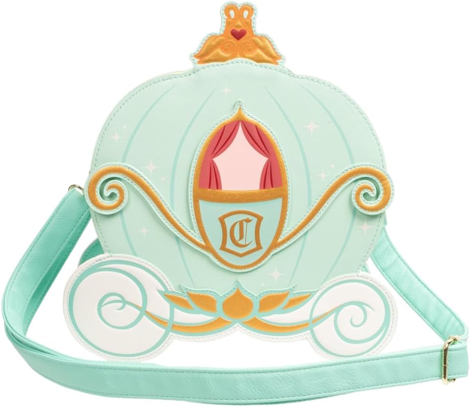 Disney Cinderella Reversible Pumpkin Carriage Crossbody Purse
