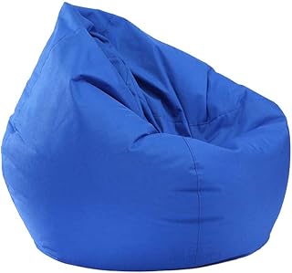 FeMereina - Puf de almacenamiento para juguetes para niños y adultos, impermeable, con cremallera, color azul