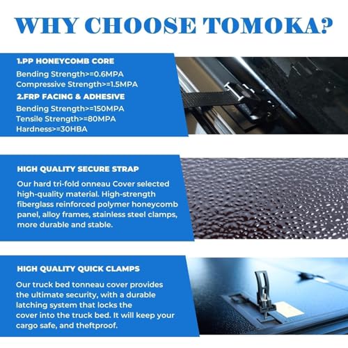 TOMOKA Hard Folding Tonneau Cover