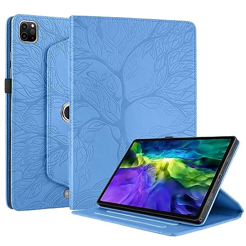 Étui rotatif iPad Air 11 M4/M3/M2 bleu avec mise en veille automatique