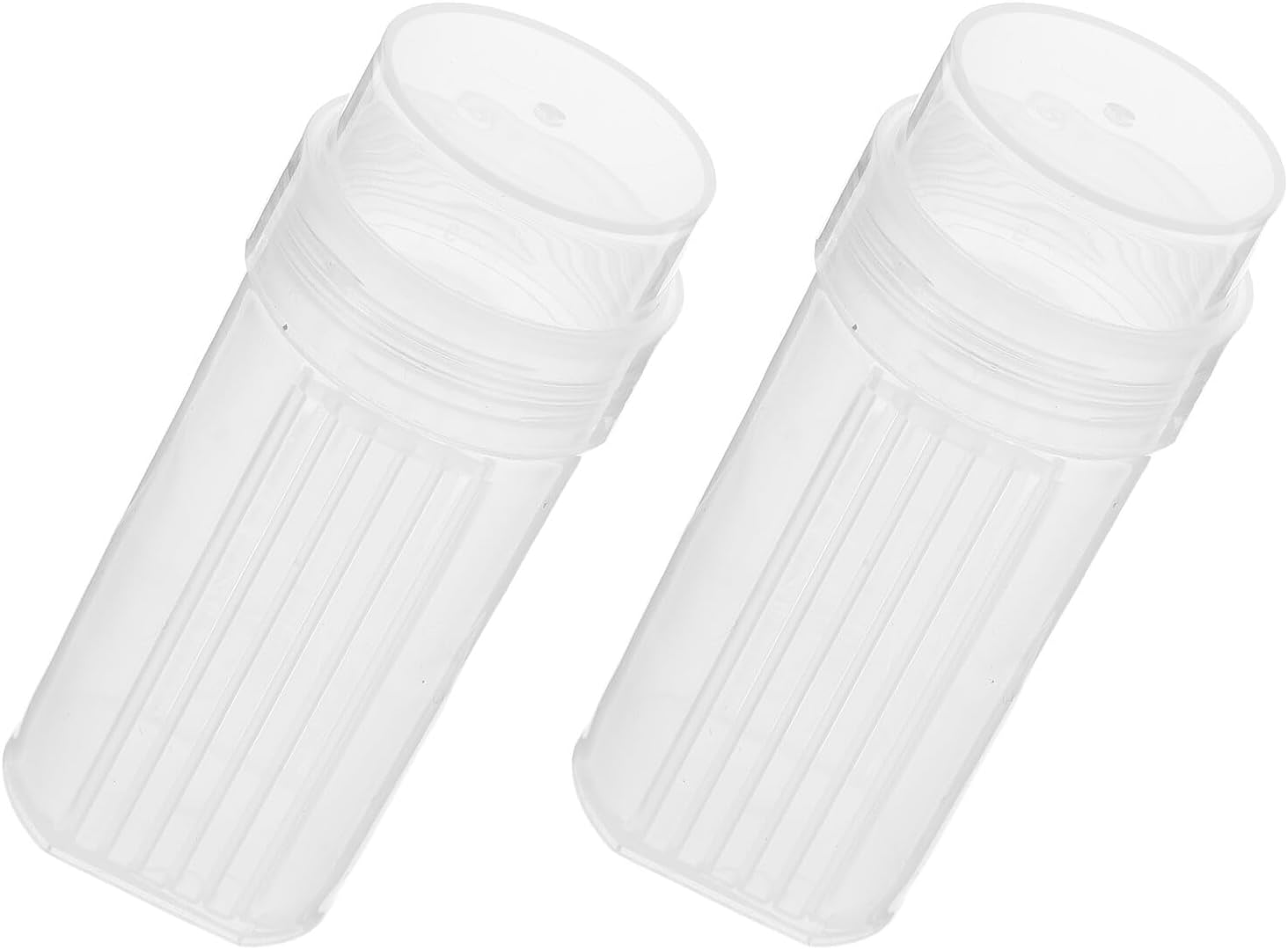 ULTECHNOVO 2pcs Plastic Coplin Staining Jars with Lids and Slide Racks for 5 Microscope Slides Reusable Laboratory Staining Bottles Suitable and Drying in Scientific Labs