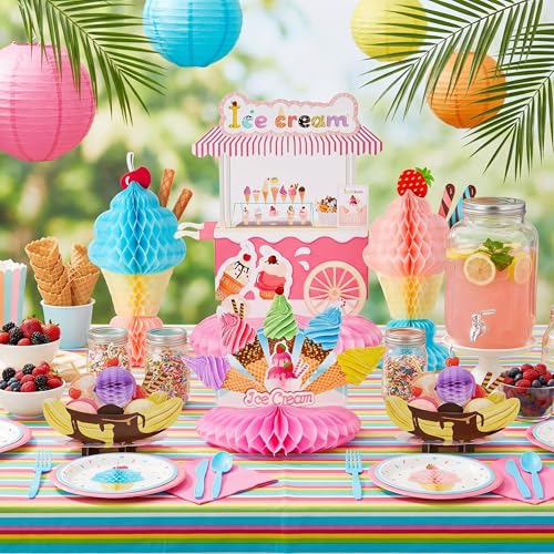 Centres de table crème glacée pour réussir sa déco de fête