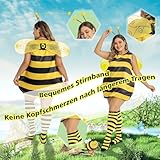 cuteDIY Kostüm Biene Damen Fasching Frauen Große Größen Fasnachtskostüm Xl XXXl Karnevalkostüm XXl