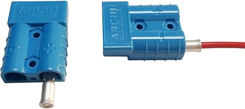 Miniatura 6 de Conector de alimentación de 50 amperios, desconexión rápida de 50 A, 600 V, 2 pares (4 unidades) para conector de batería de 50 amperios (8 AWG,