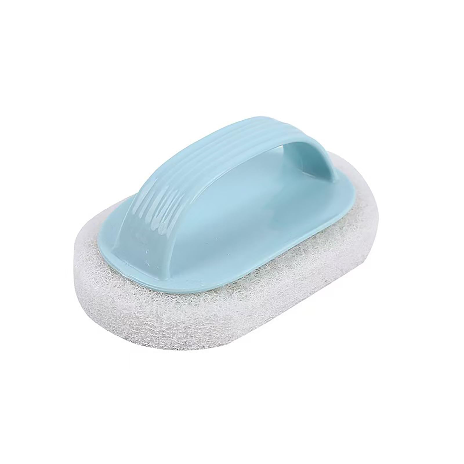 Dish Brush,Bathtub Brush,Hand-Held Pool Scrub Brush,Pool Cleaning Scrubbing Sponge Pad,Bathroom Clean Scrubber Scouring for Cleaning Step Corner Shower Tile Sink Spas Tubs Kitchen (Blue 4 Packs)