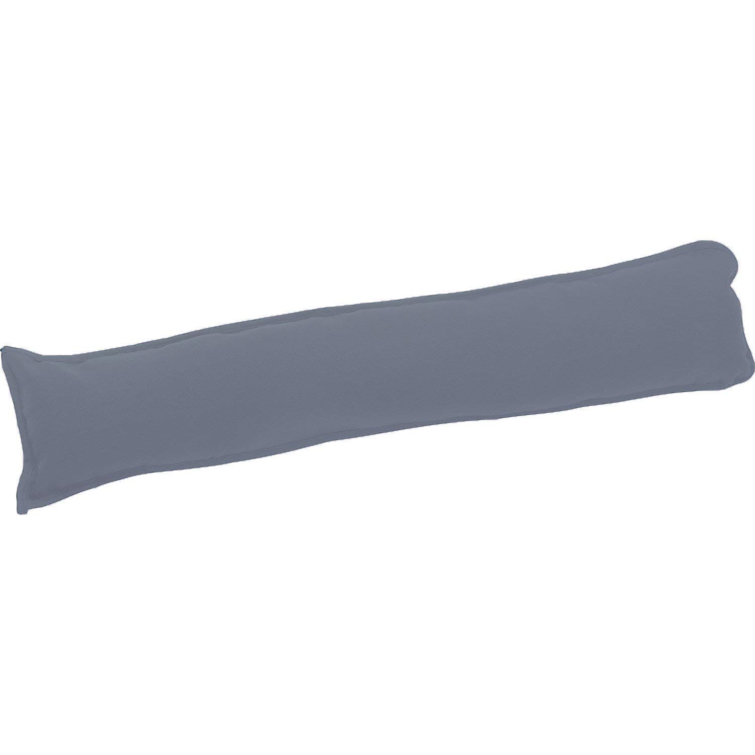 Plain Fabric Draught Excluder Decorative Simple Door or Window Draft Guard, Energy Saver. (Grey)