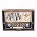 Produktbild Retro Radio, Fensterdekoration Weißblech Antik Vintage Modell Fotografie Requisiten, Esszimmermöbel Zubehör 10,9x4,6x7,4 Zoll