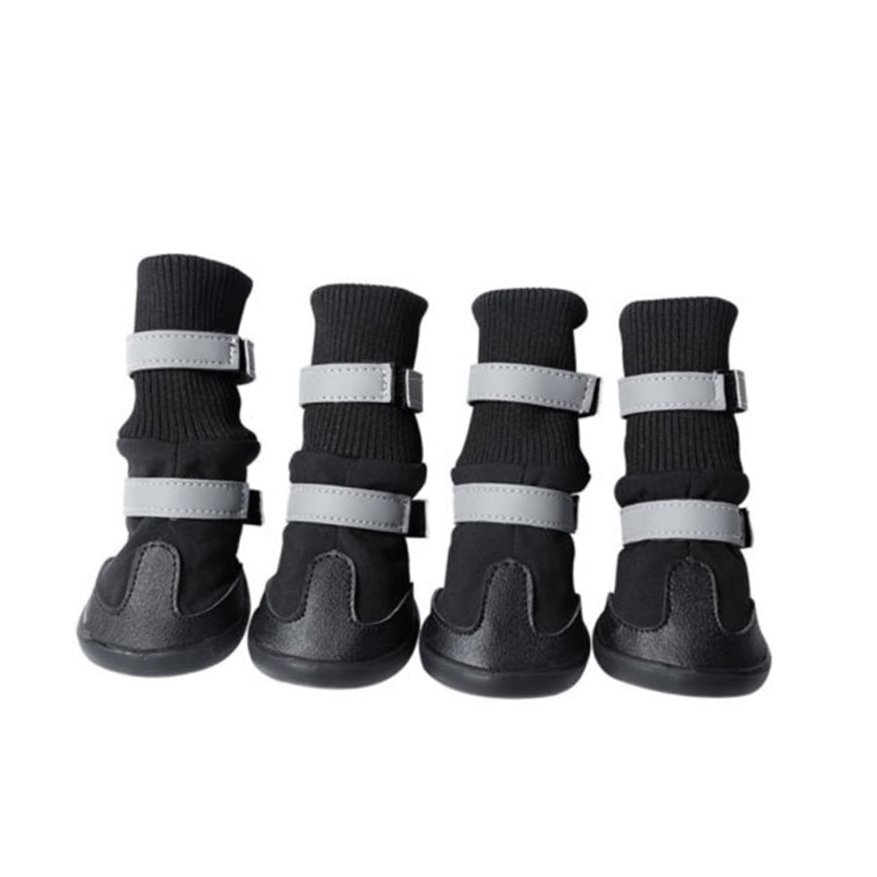 Kisangel Hundestiefel Haustierschuhe Outdoor-hundeschuhe Regenstiefel Größe XL Schwarz Komfort