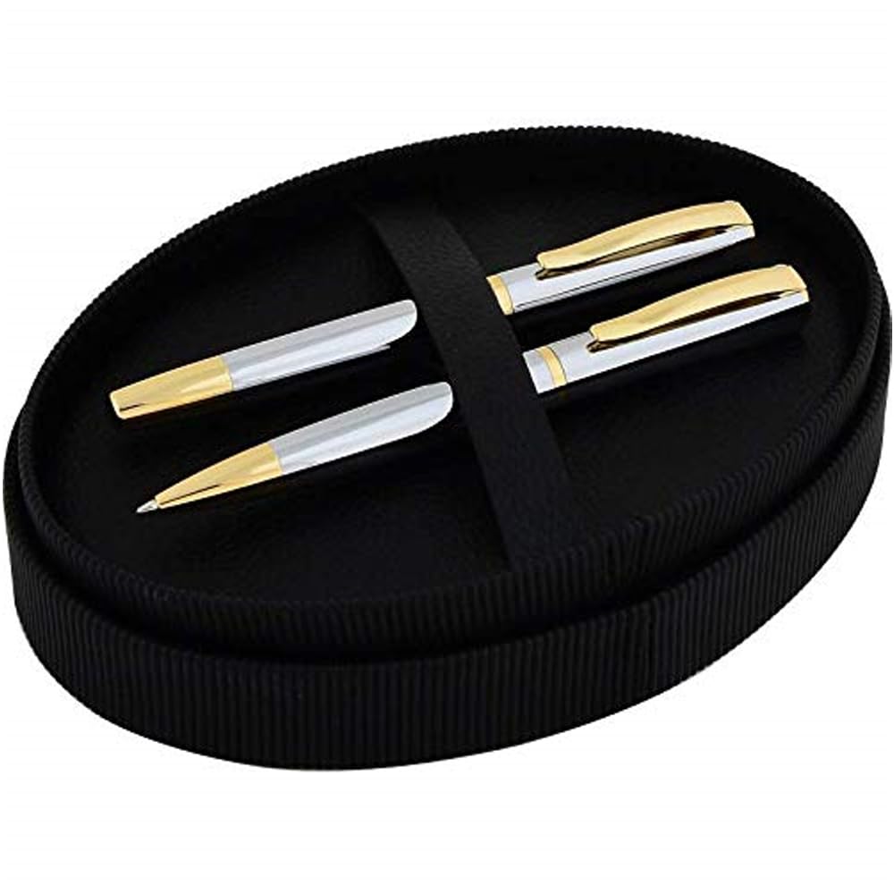 Steelpen Capital Serisi 282 Gold Krom Dolma Kalem+ Tükenmez Kalem